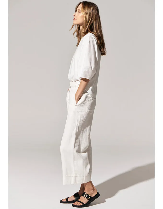 Miley Crop Pant White