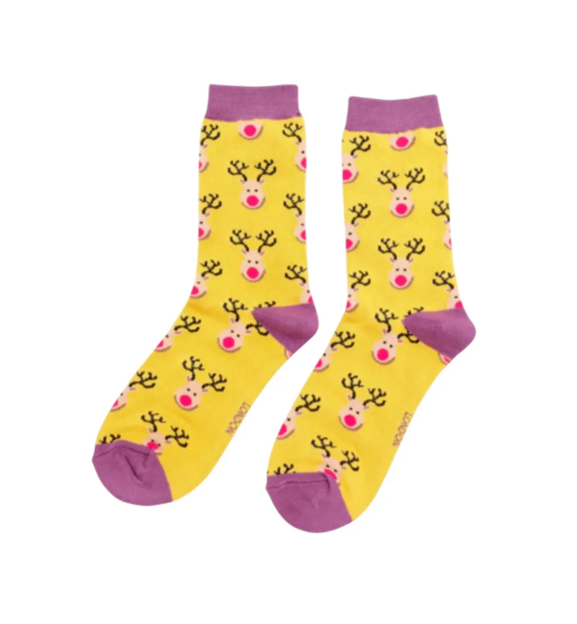 Miss Sparrow Reindeer Bamboo Socks (3 Colours)