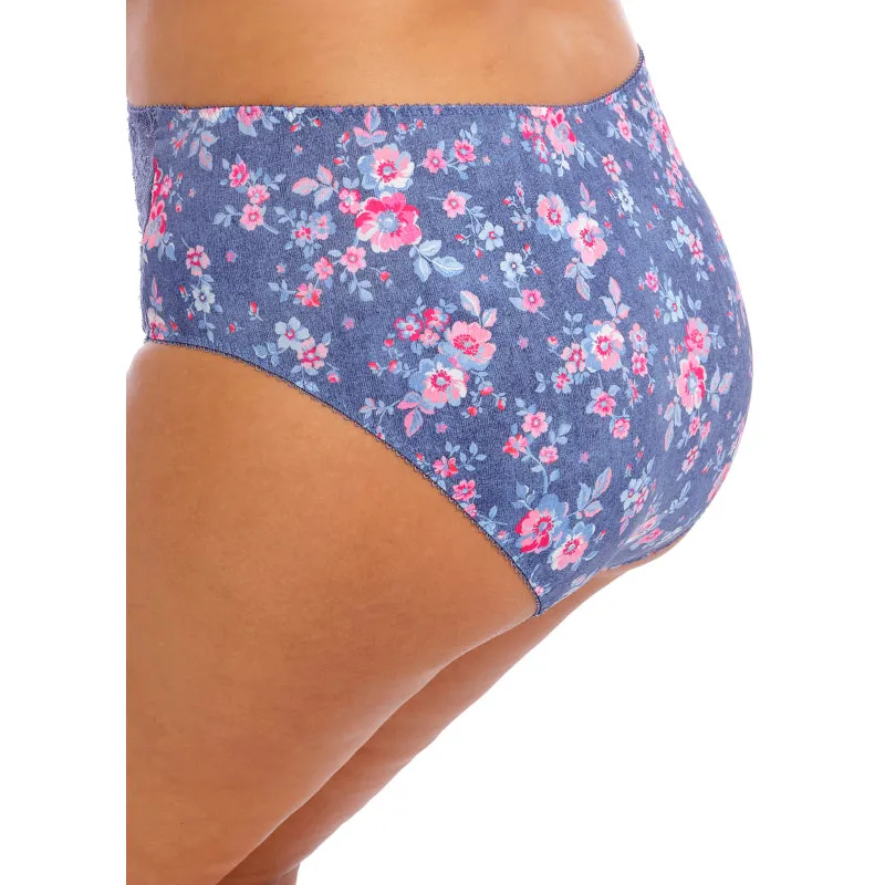 Morgan Full Brief Denim Floral Print - Elomi