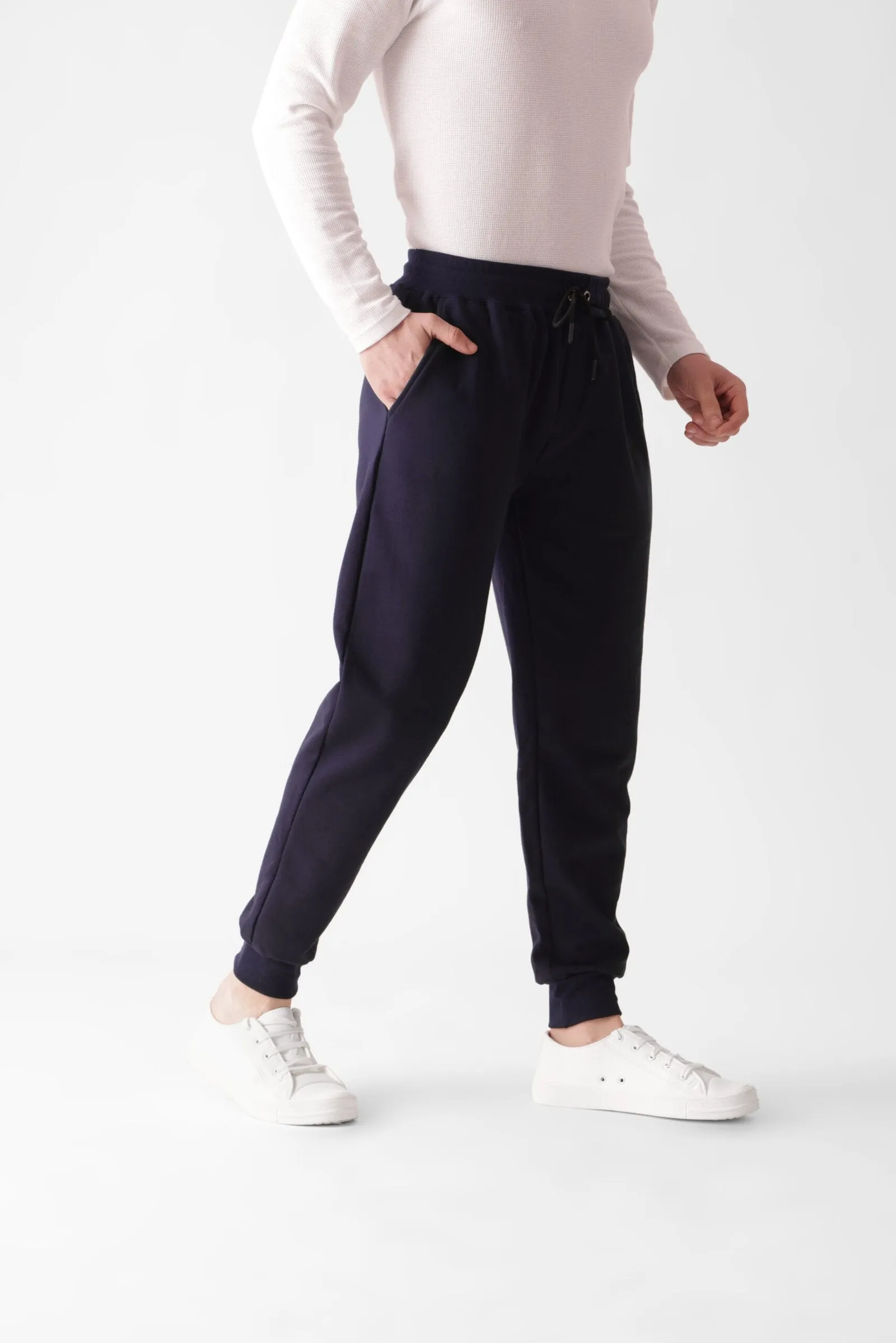 Navy Blue Joggers for Men