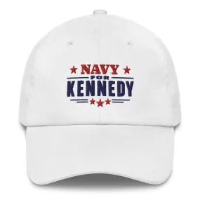 Navy for Kennedy Embroidered Dad Hat