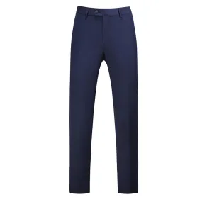 Navy Modern Fit Straight Leg Classic Dress Pants