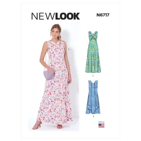 Newlook Pattern 6717 Misses' Knit Dresses