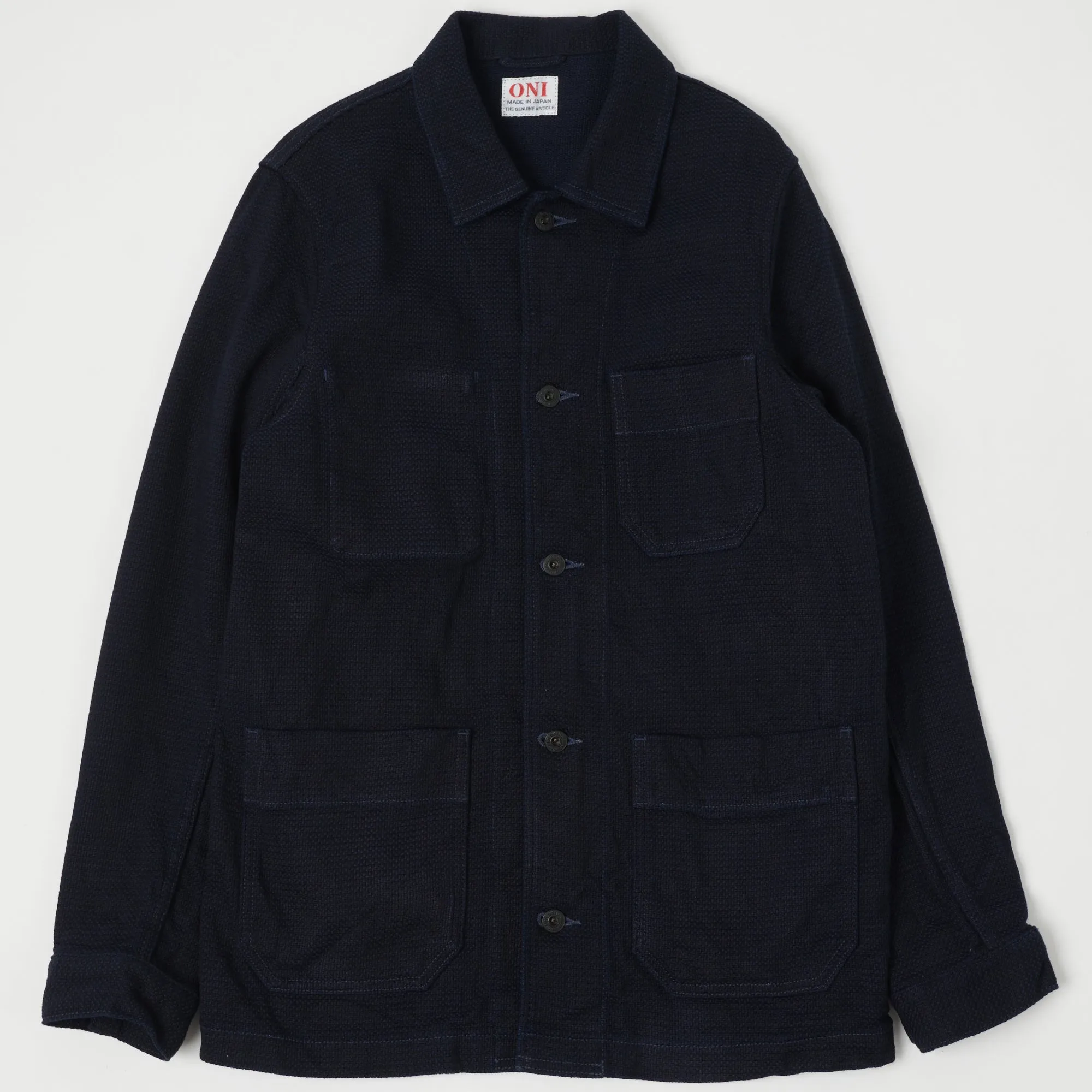 ONI 03100-ID Sashiko Dobby Coverall Jacket - Indigo