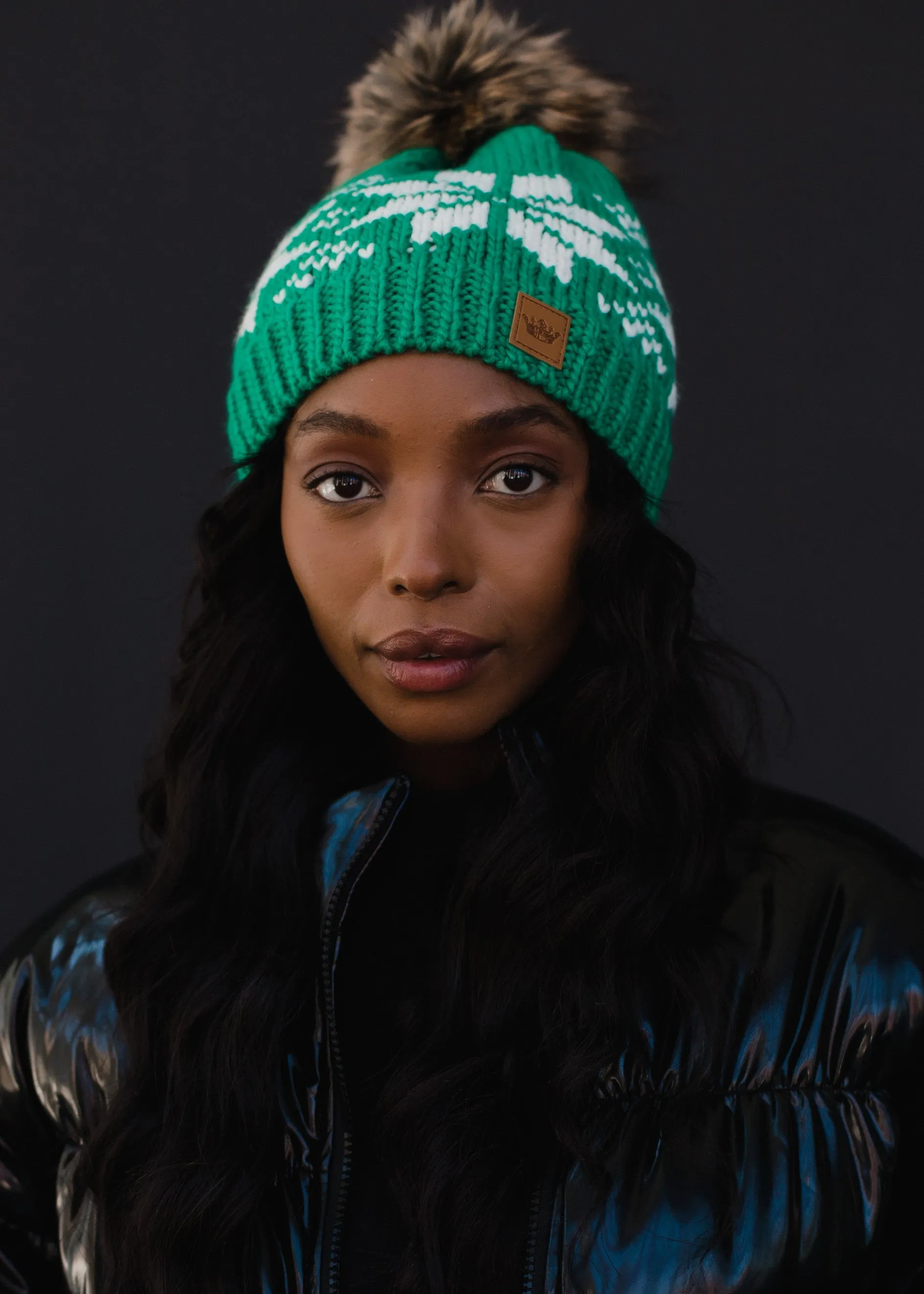 Panache Snowflake Knit Hat