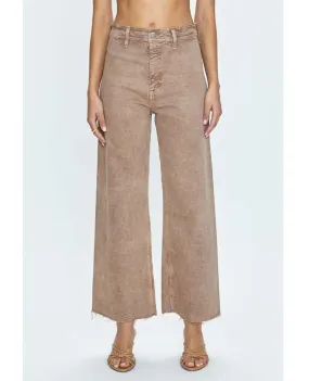 Penny Crop High Rise Wide Cashew