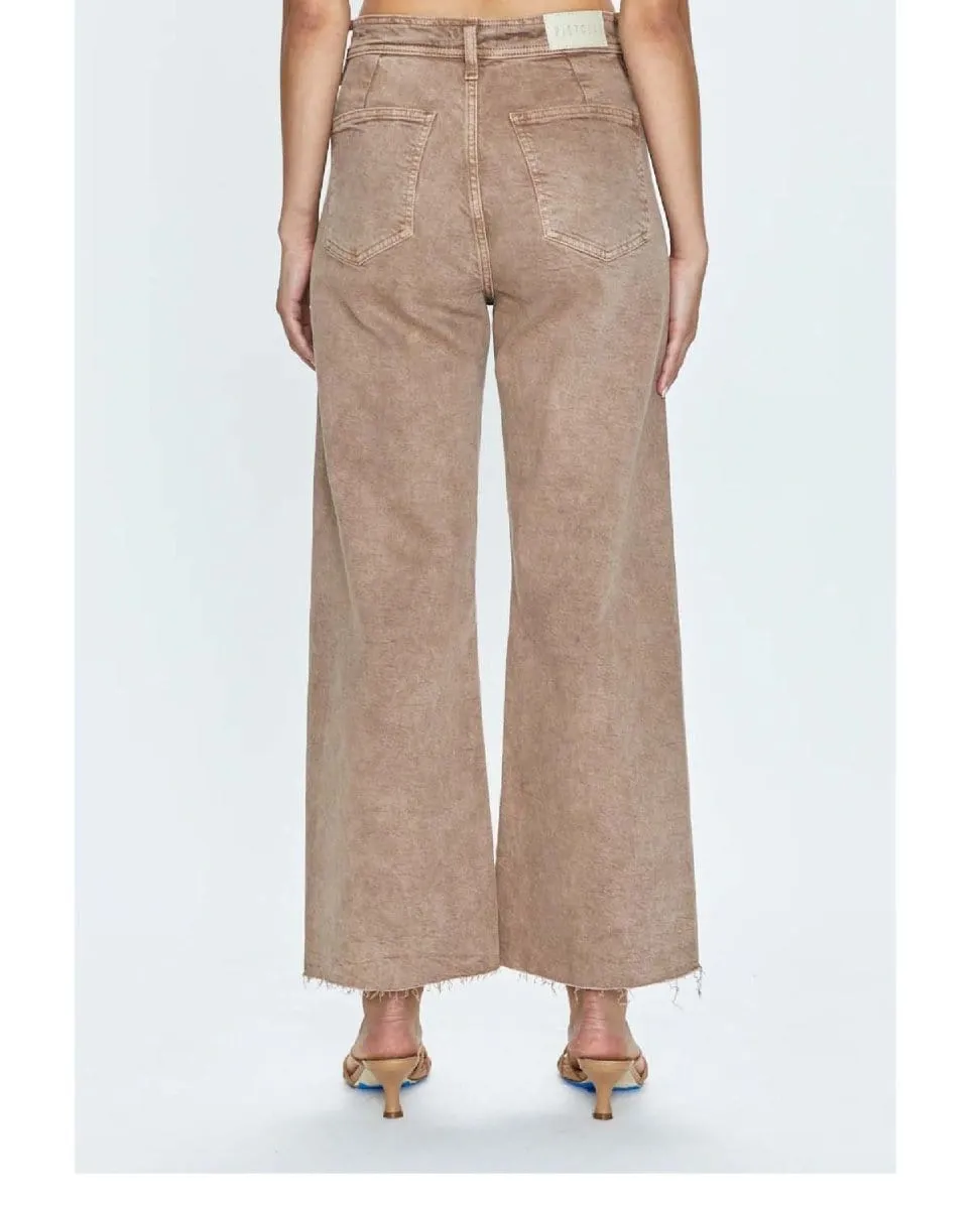 Penny Crop High Rise Wide Cashew