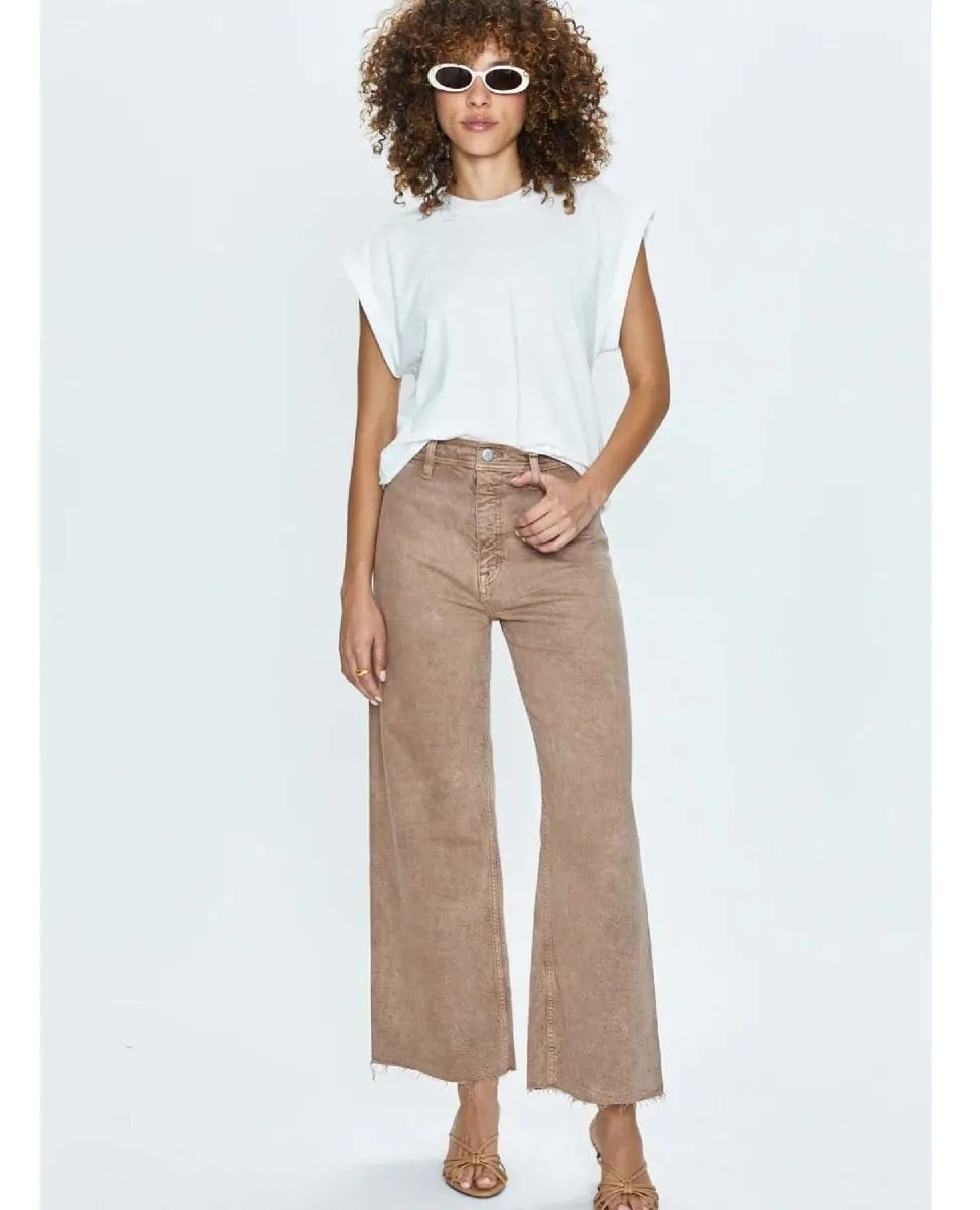 Penny Crop High Rise Wide Cashew