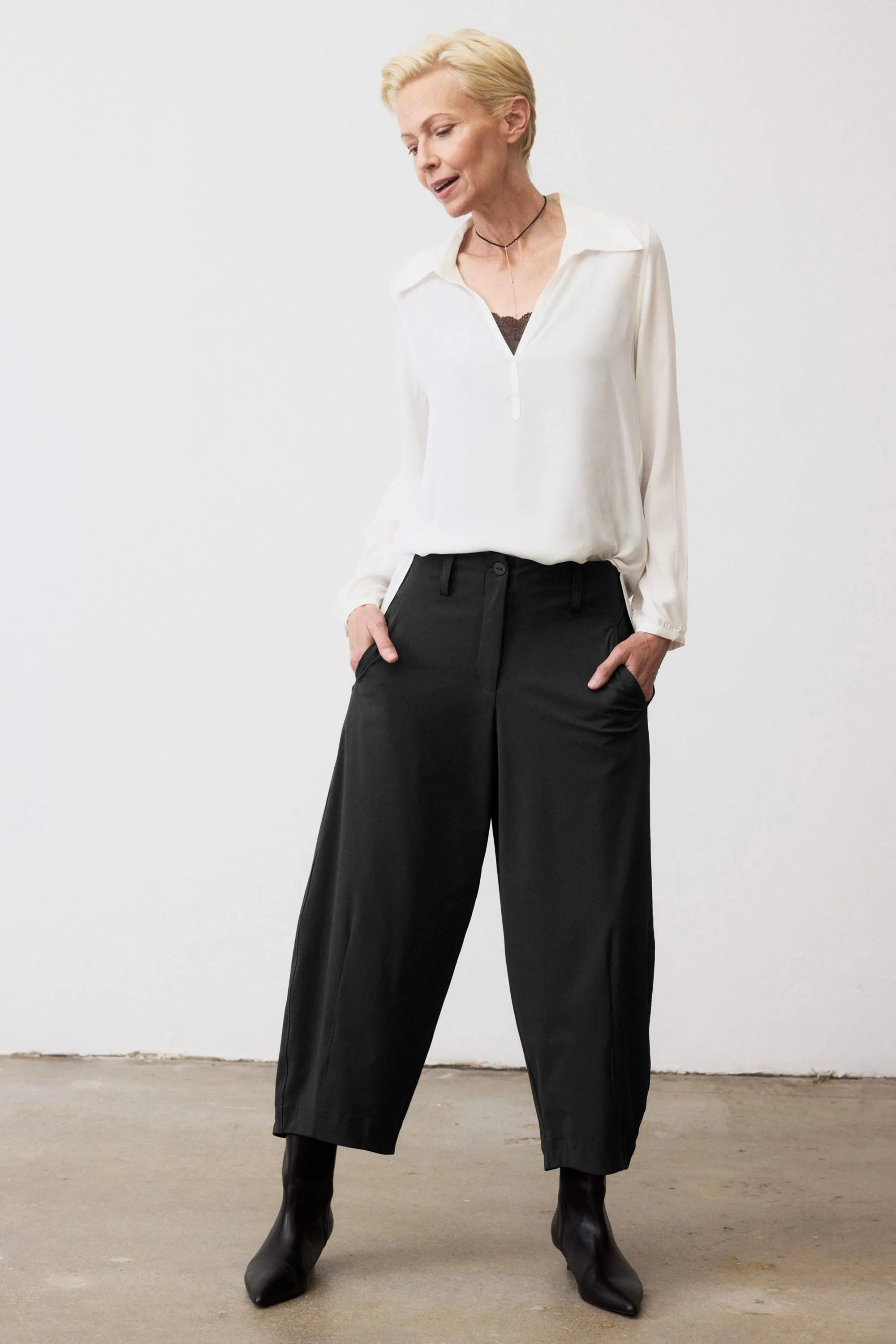 Petite Carefree Wide Leg Pants