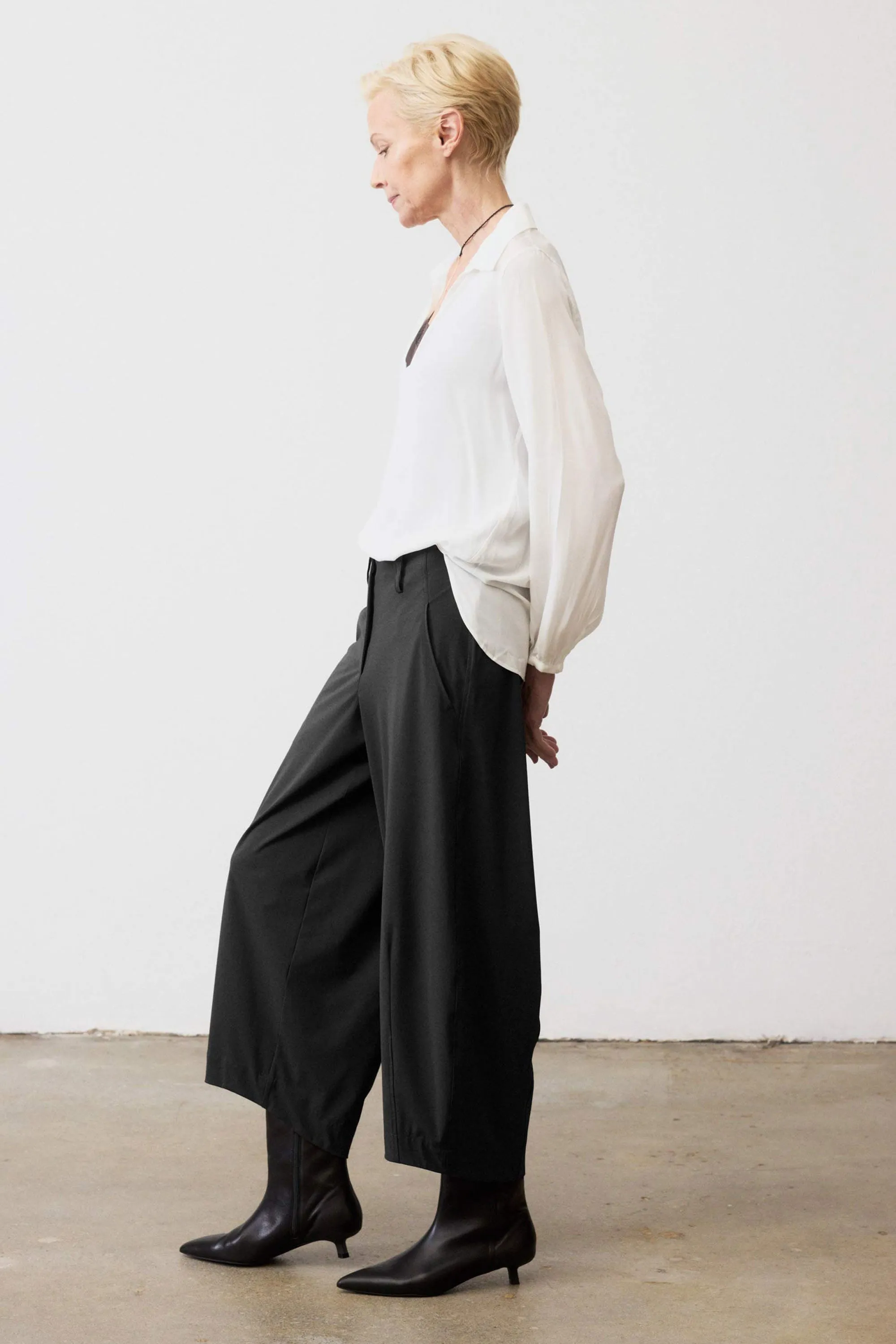 Petite Carefree Wide Leg Pants