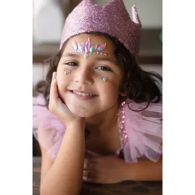 precious pink sequins crown