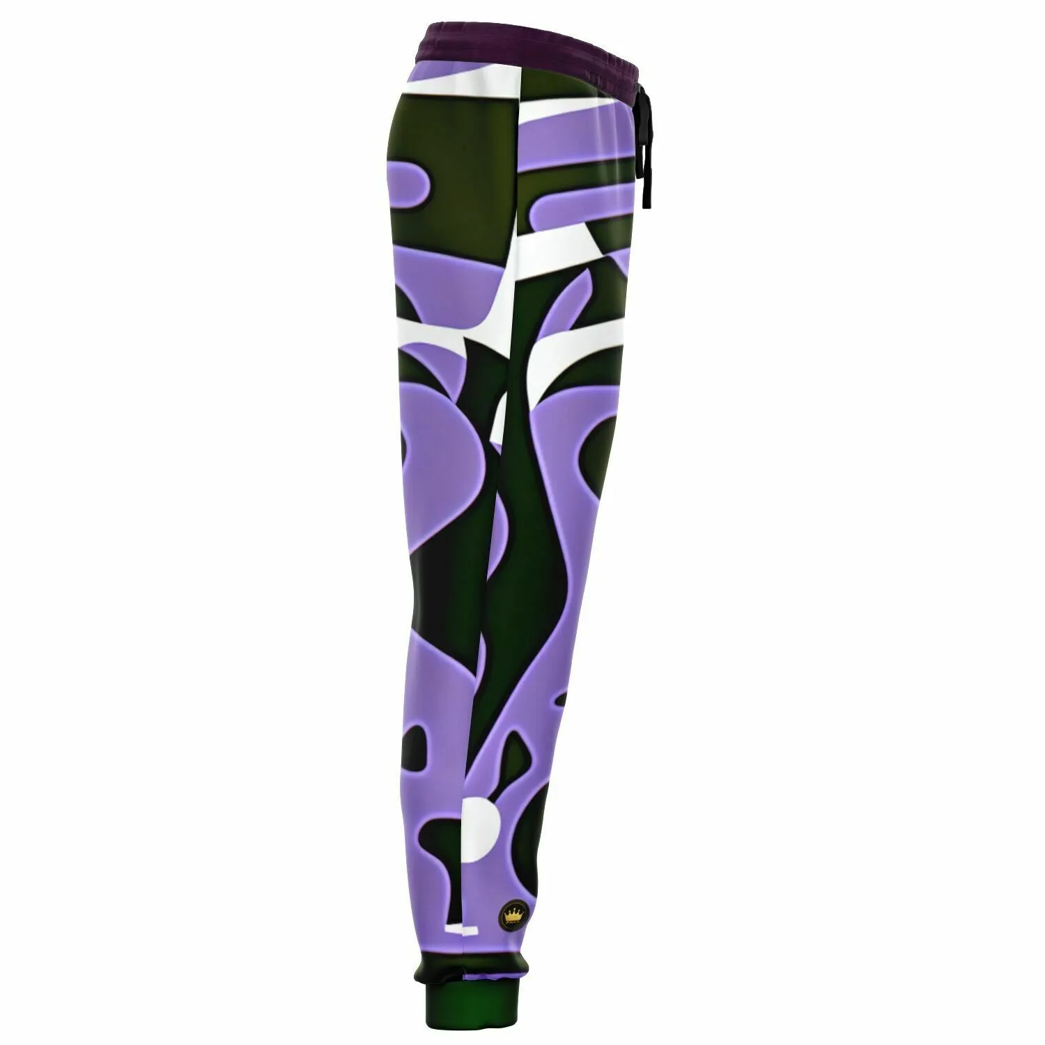 Purple Rhapsody Abstract Colorblock Eco-Poly Unisex Joggers