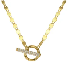 Rachel Reid Shimmer Diamond Toggle Necklace