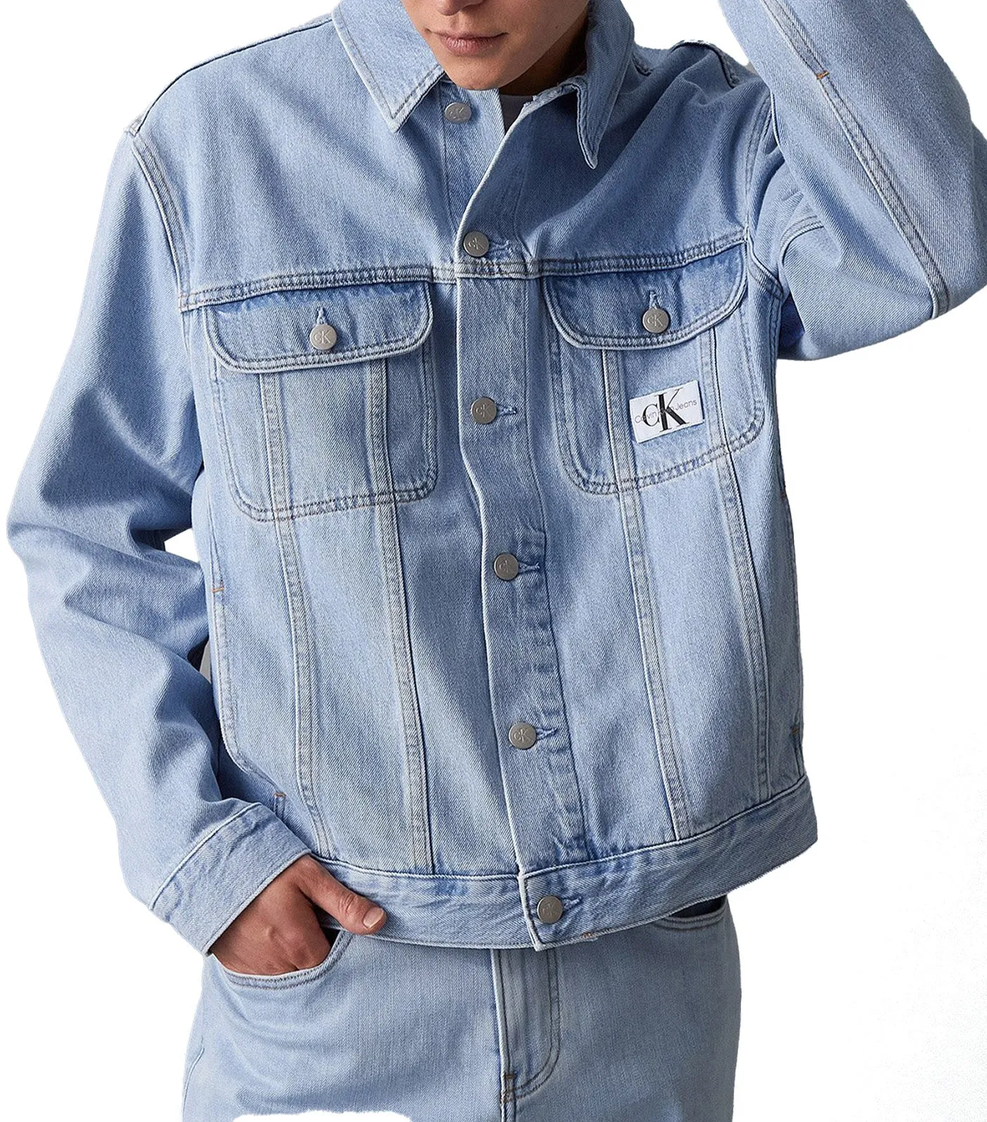 Regular 90s Denim Jacket Powder Blue