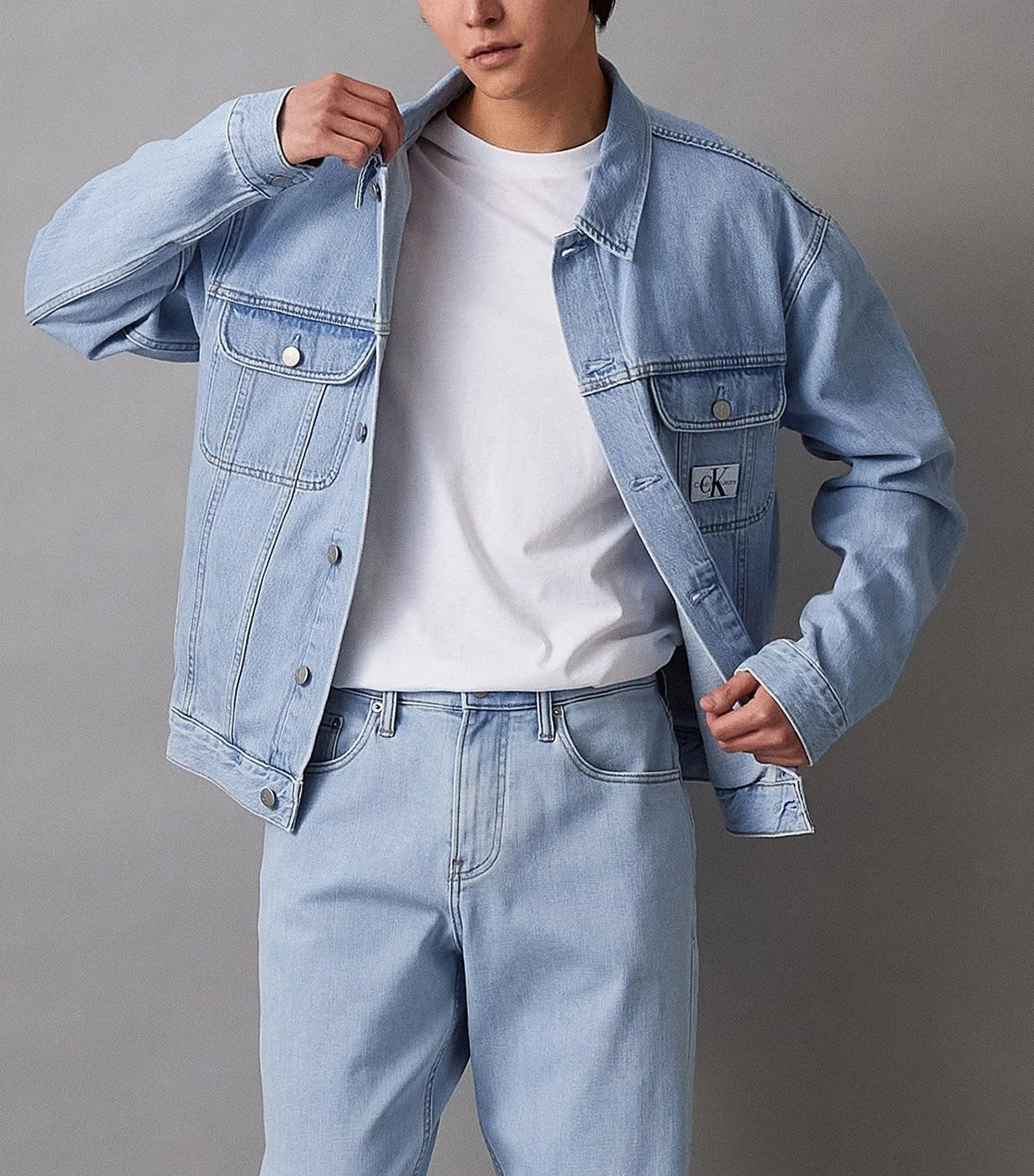 Regular 90s Denim Jacket Powder Blue