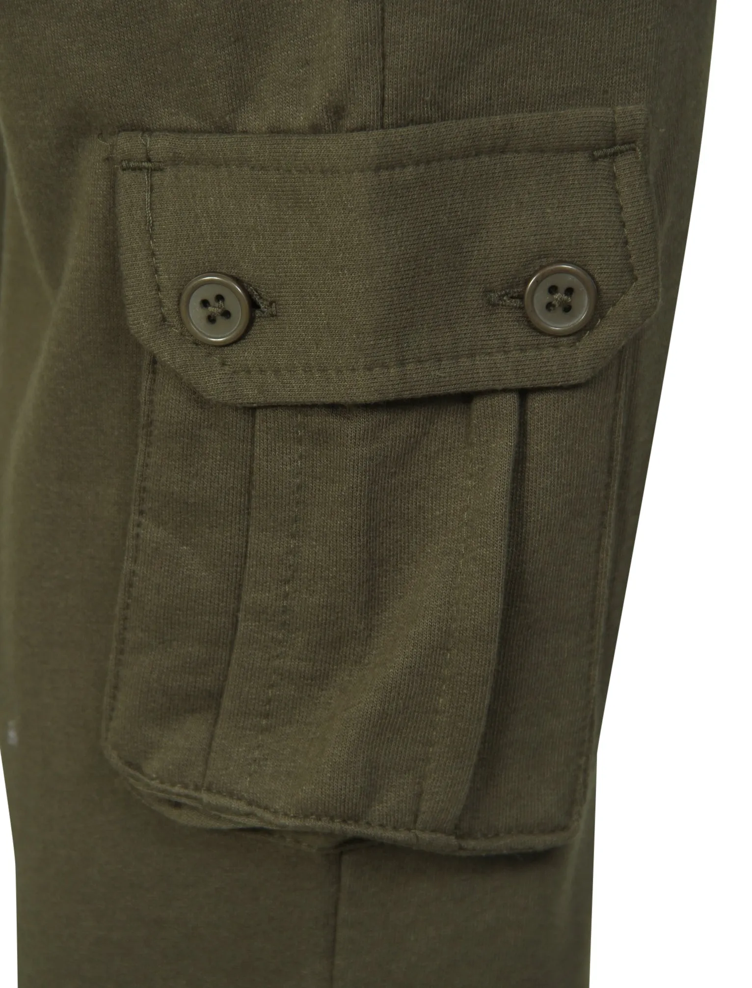 Robbie Military Pocket Cuffed Joggers in Khaki