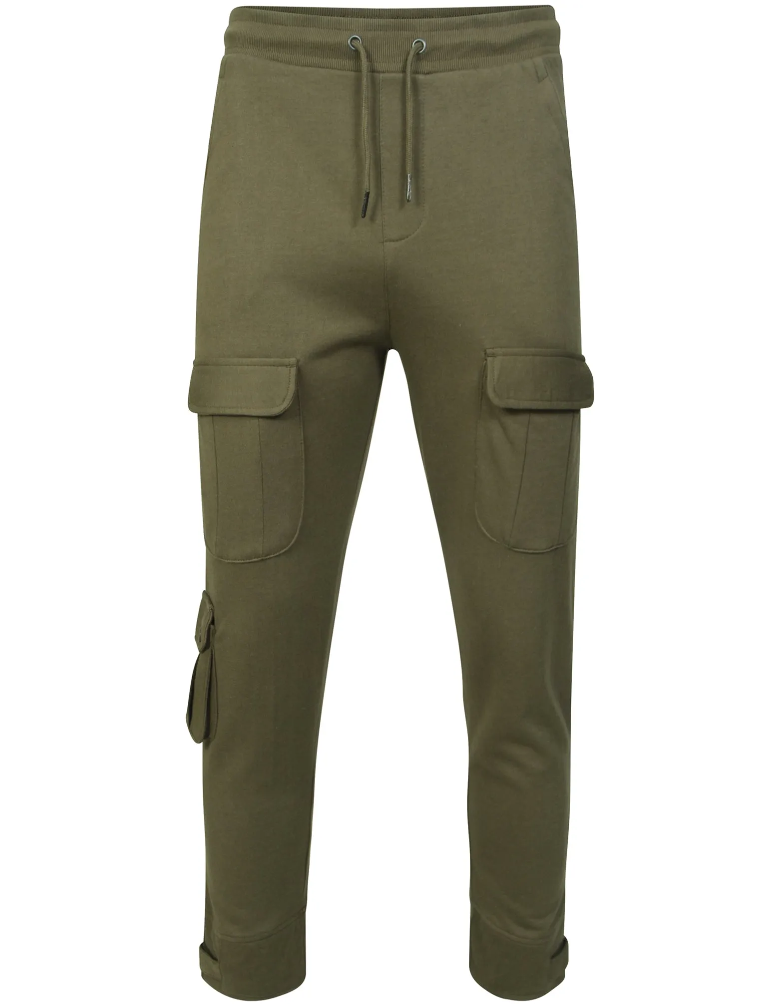 Robbie Military Pocket Cuffed Joggers in Khaki