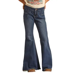 Rock & Roll Girls Med Wash Bell Bottom Jeans