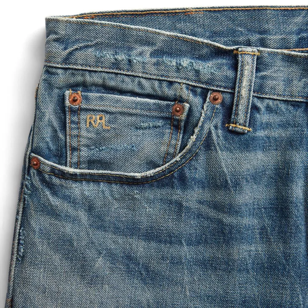 RRL by Ralph Lauren Slim Narrow Fit Denim Keenan Wash