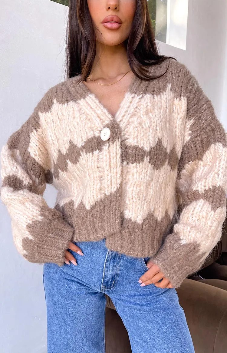 Ryley Brown Knit Cardigan