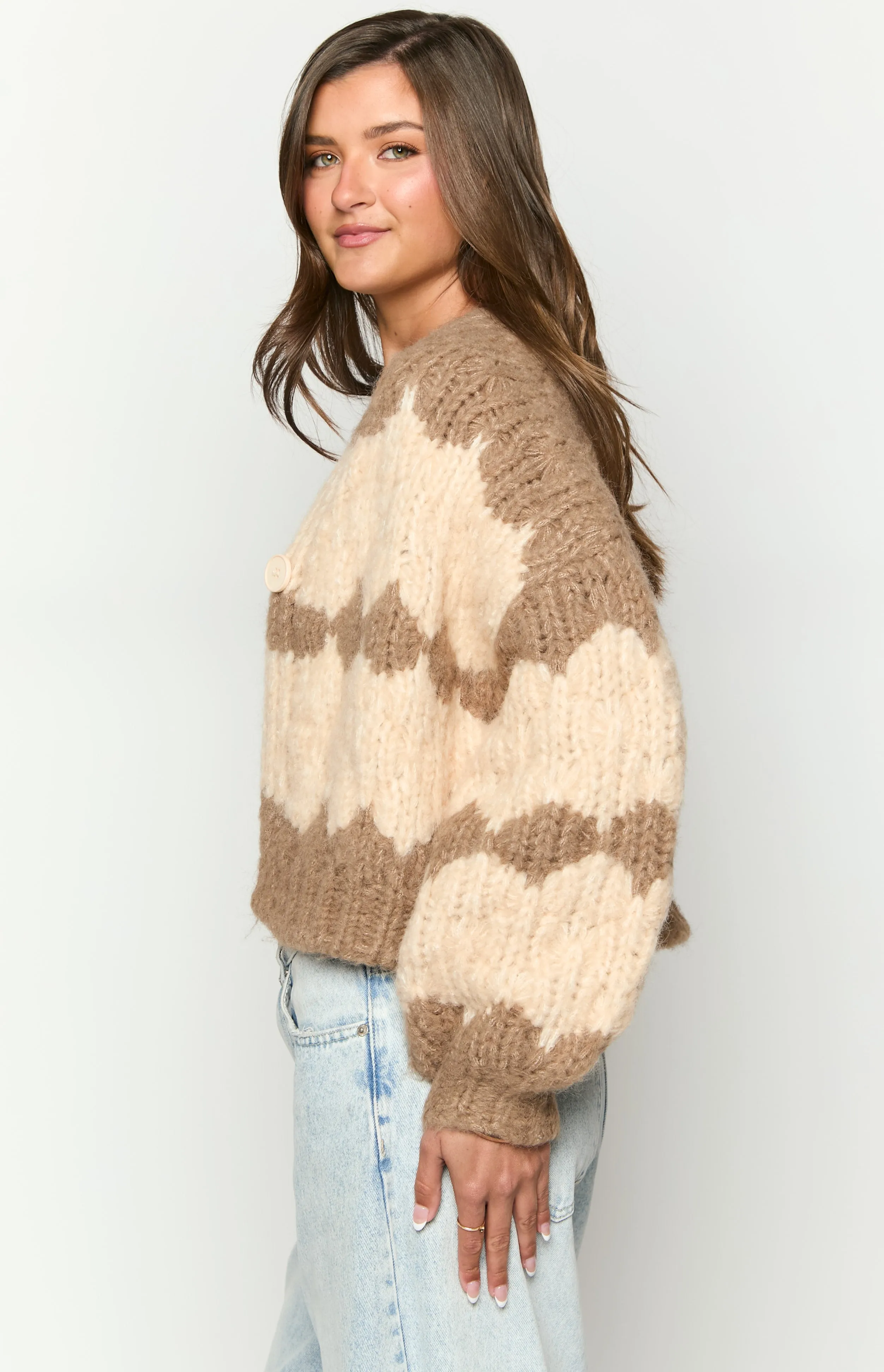 Ryley Brown Knit Cardigan