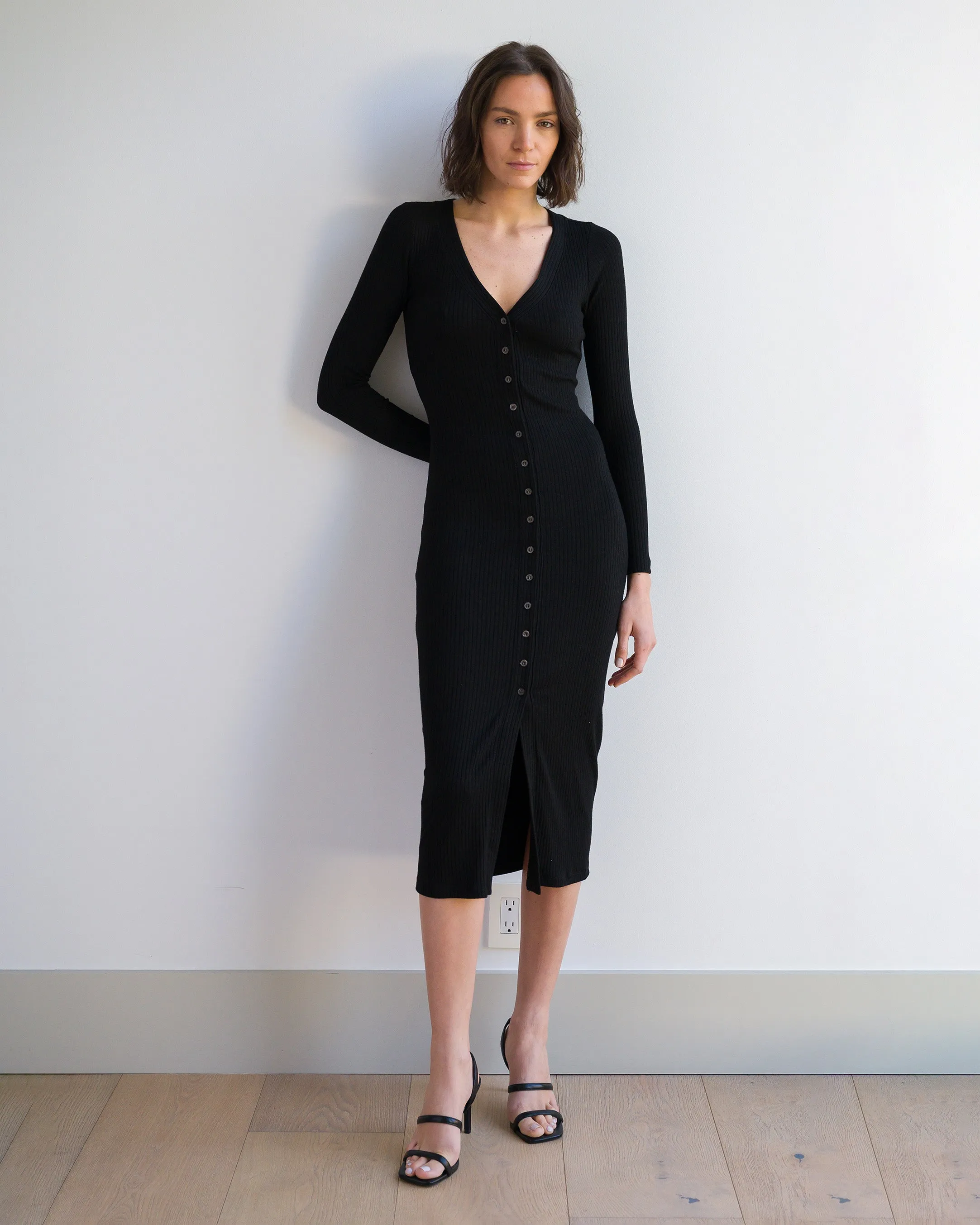 Sade Rib Cardigan Dress