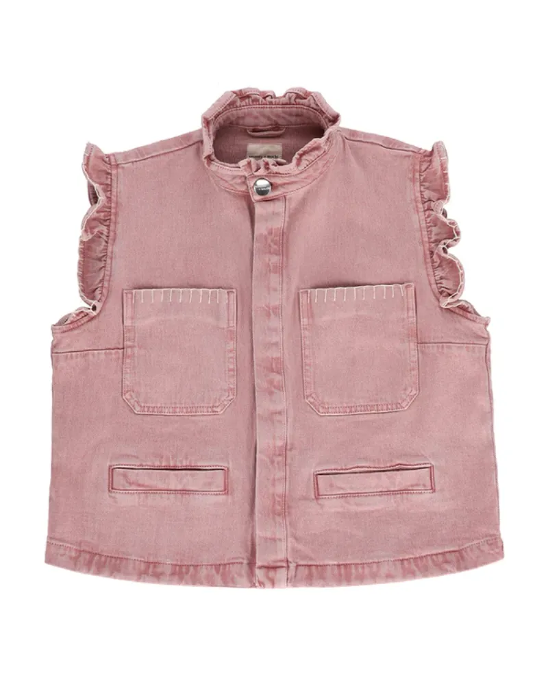 Seventy Mochi Pablo Dusty Rose Denim Waistcoat