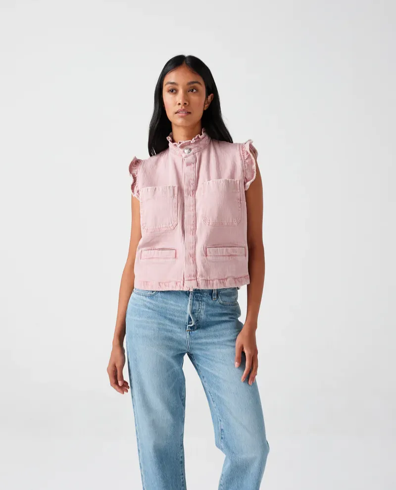 Seventy Mochi Pablo Dusty Rose Denim Waistcoat