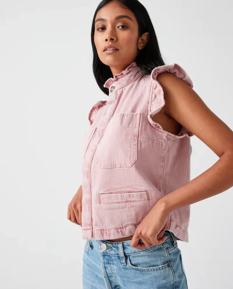 Seventy Mochi Pablo Dusty Rose Denim Waistcoat