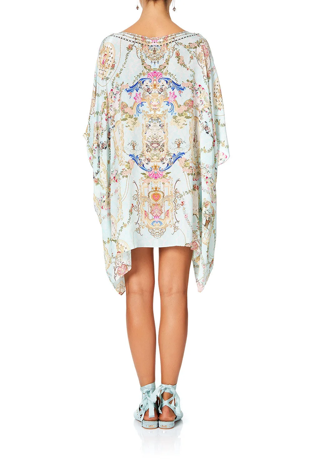 SHORT ROUND NECK KAFTAN VERSAILLES SKY