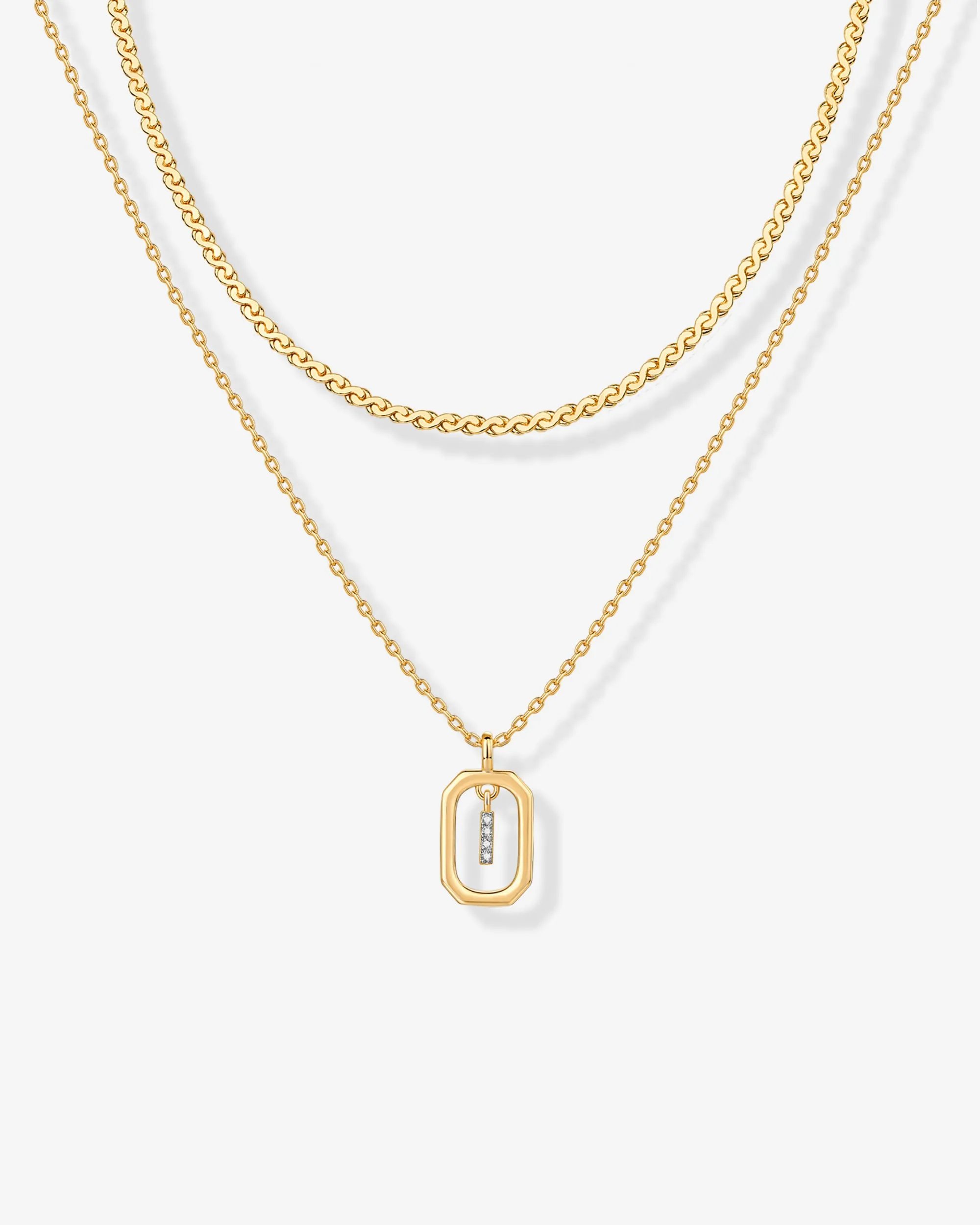 Singapore Initial Layering Necklace