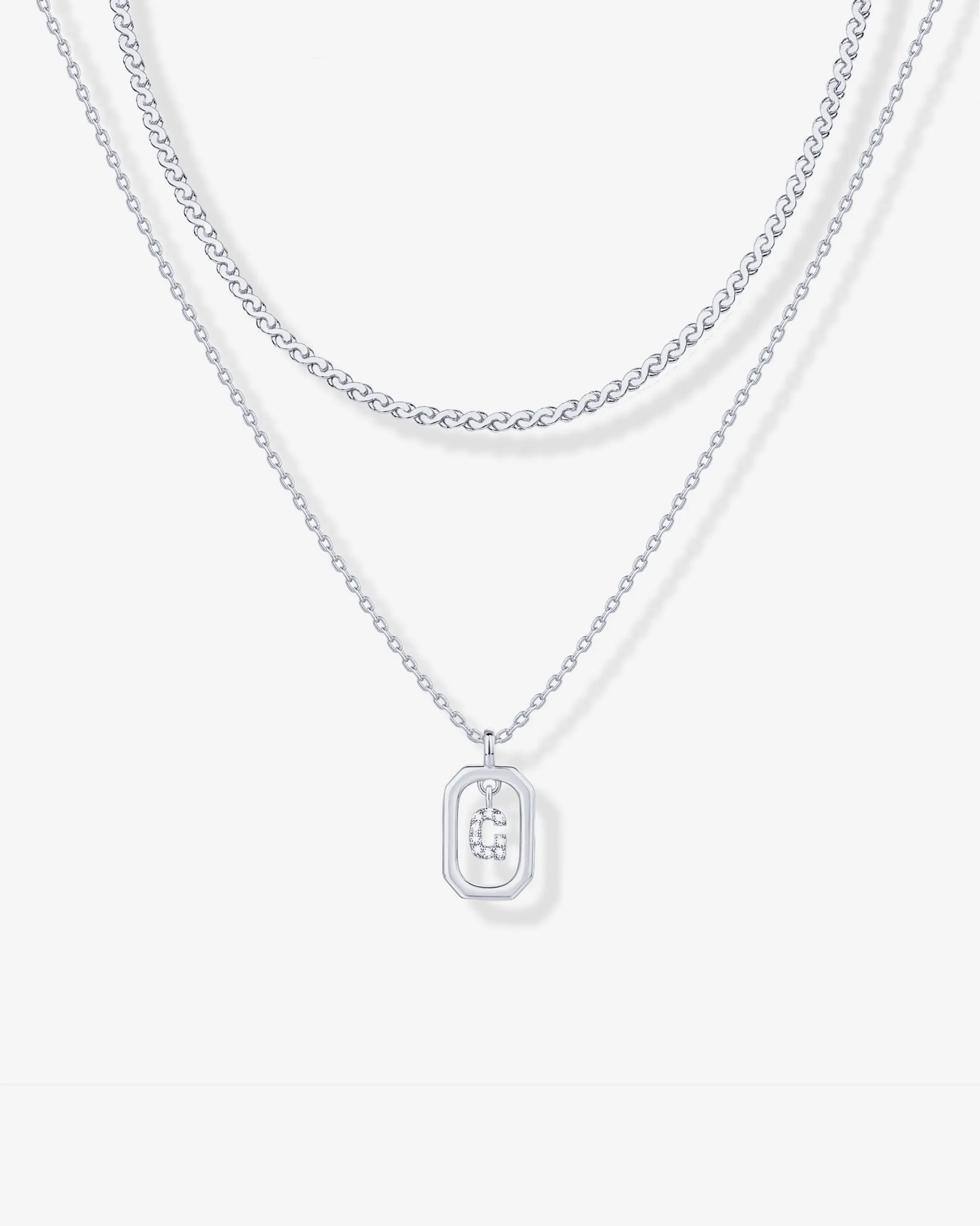 Singapore Initial Layering Necklace