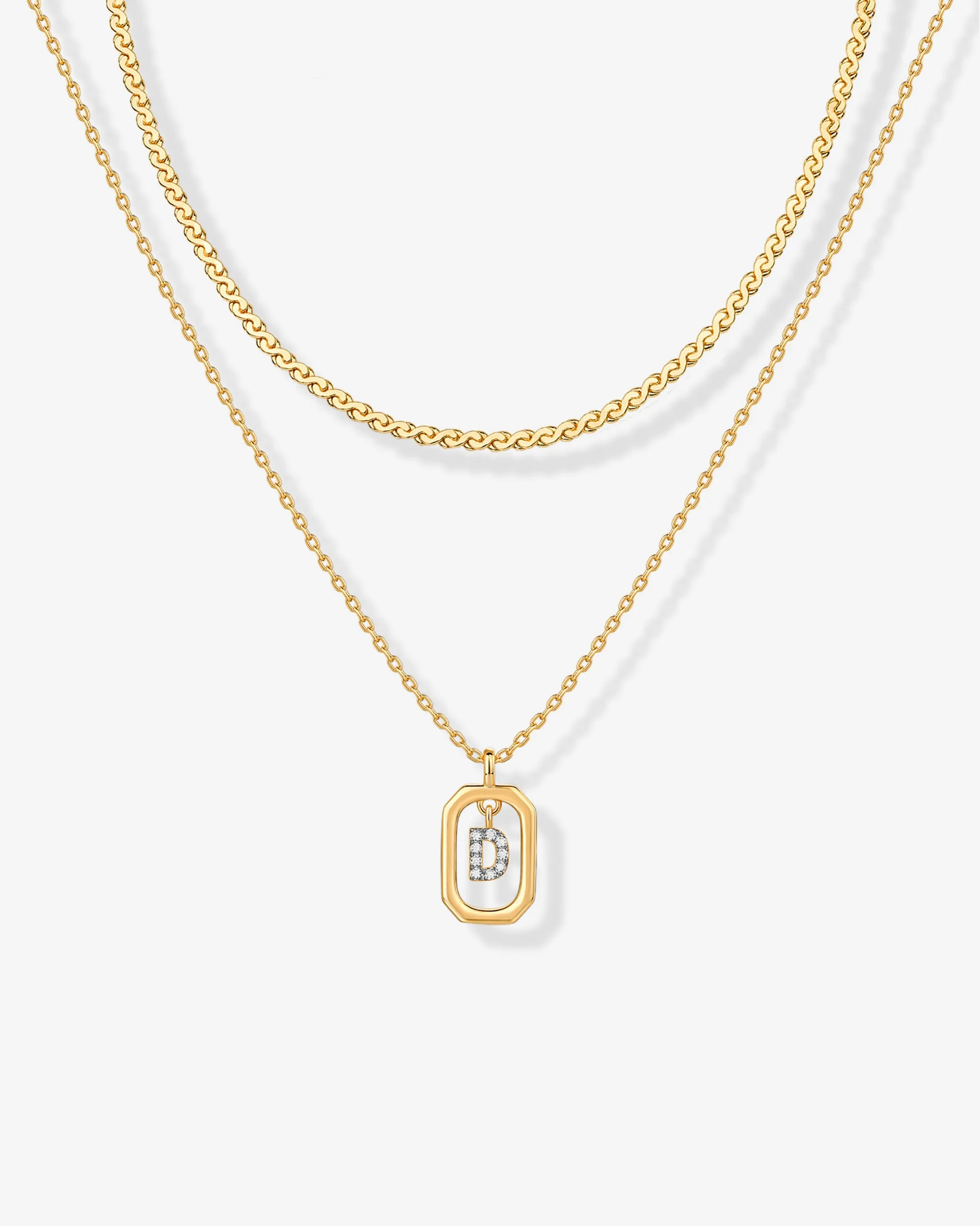 Singapore Initial Layering Necklace