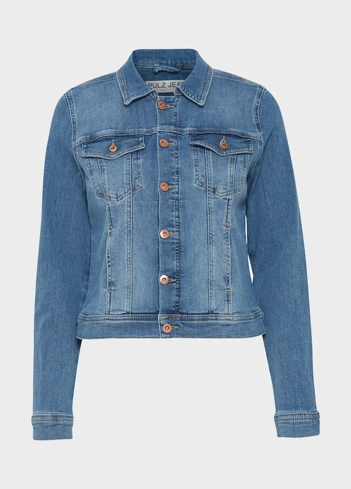 Sira Denim Jacket in Medium Blue