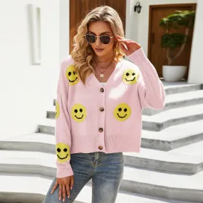 Smiley Face Cardigan