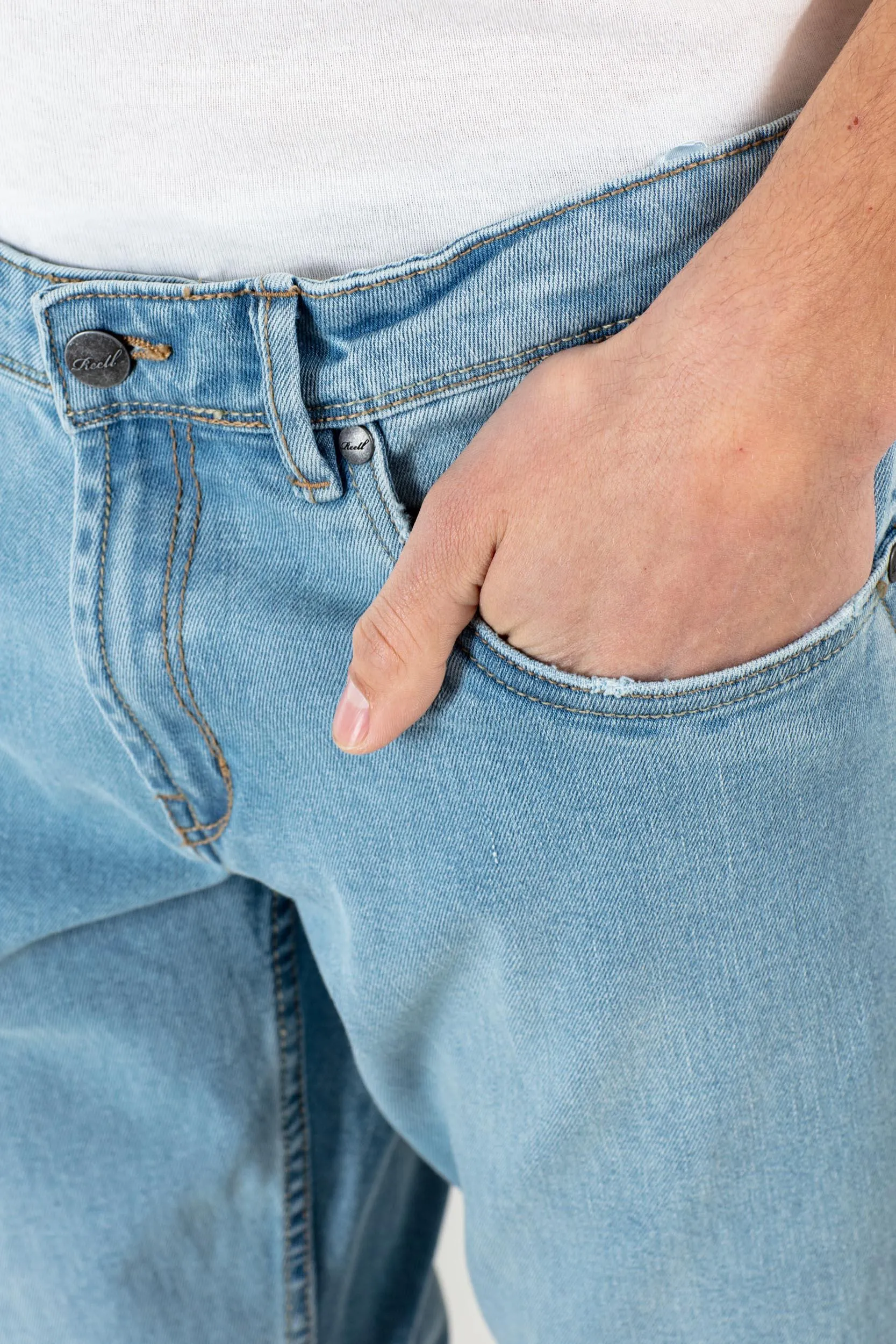 Spider Pant - Light Blue Grey Wash