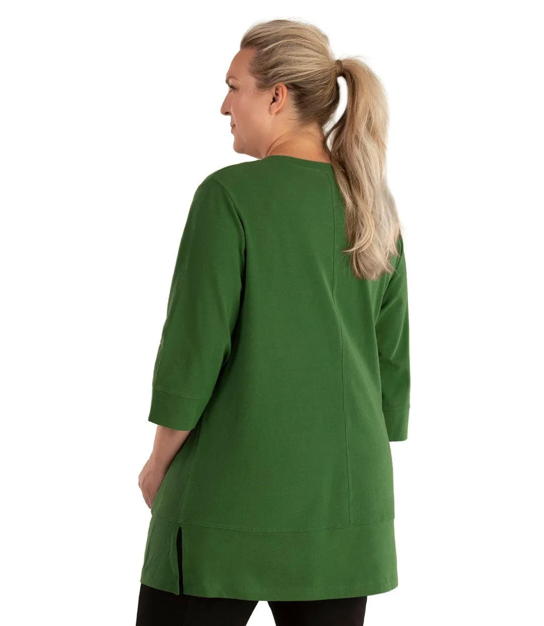 Stretch Naturals Princess V-Neck Tunic Classic Colors - FINAL SALE