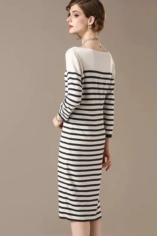 Stripe Sweater Dress