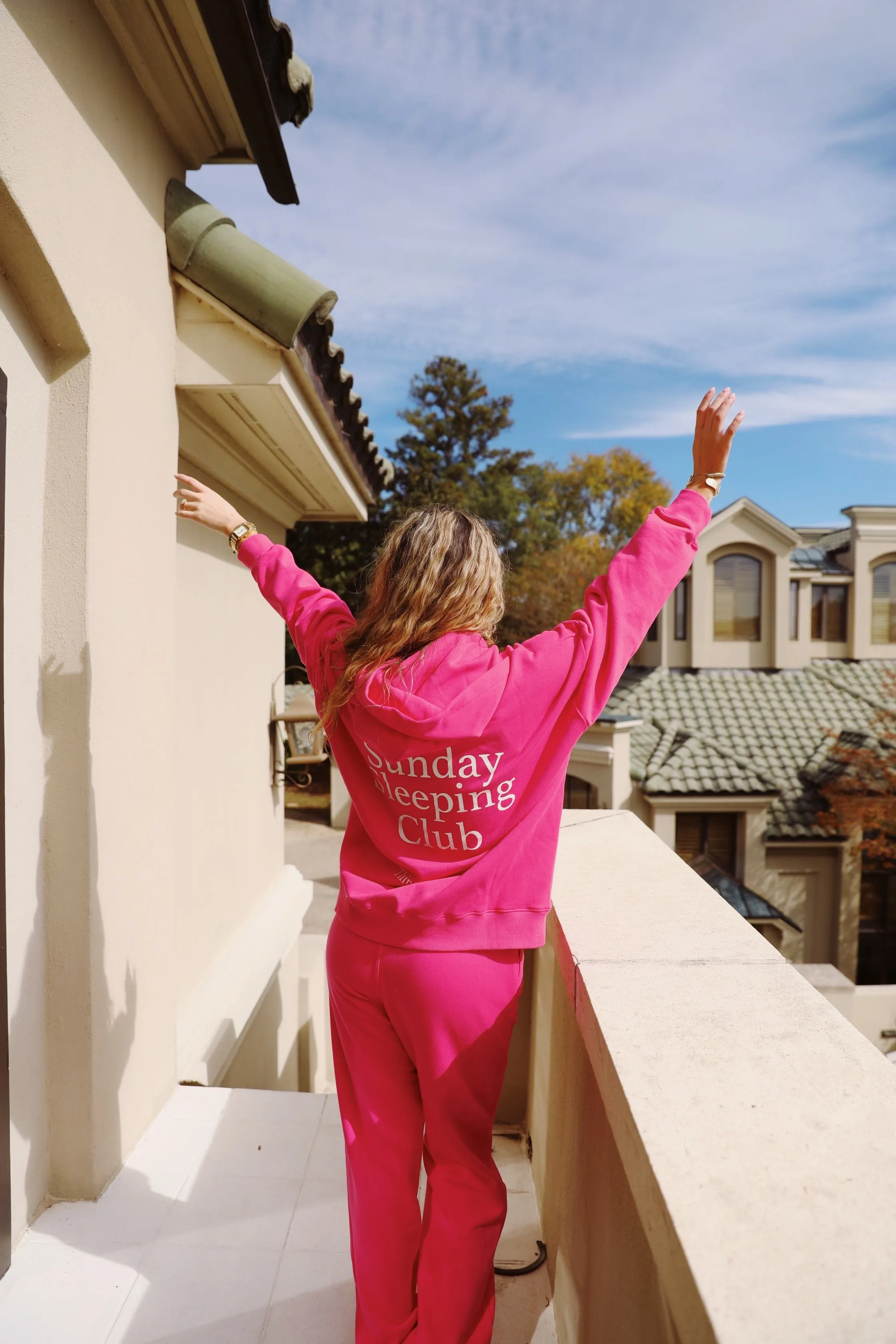 Sunday Sleeping Club Hoodie - Pink