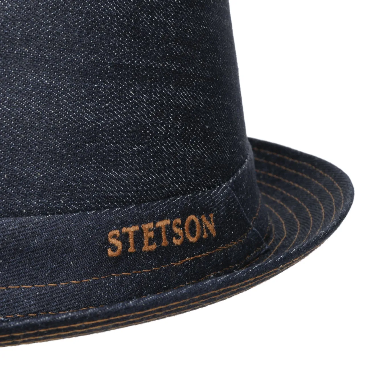 Sustainable Pork Pie Denim Hat by Stetson