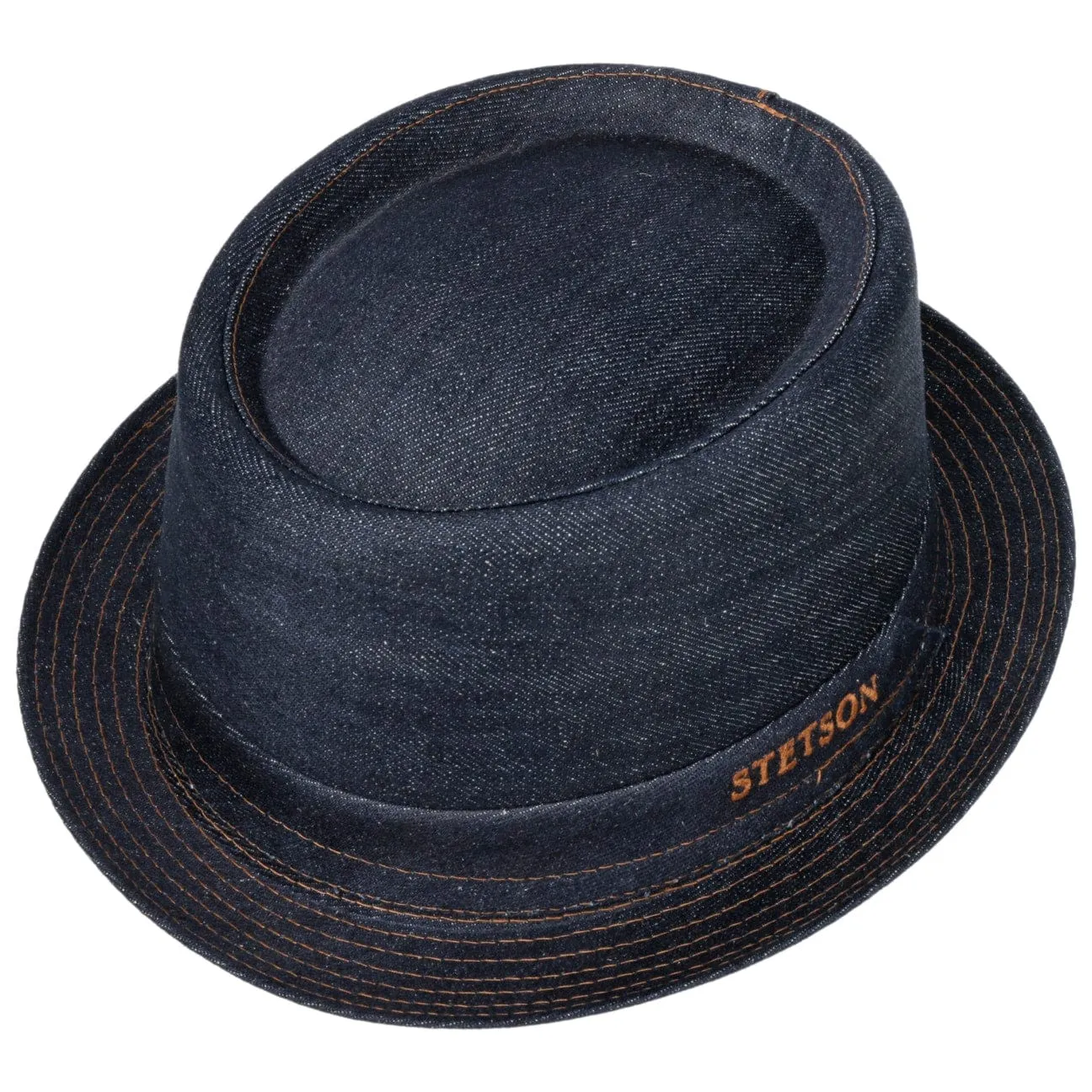 Sustainable Pork Pie Denim Hat by Stetson