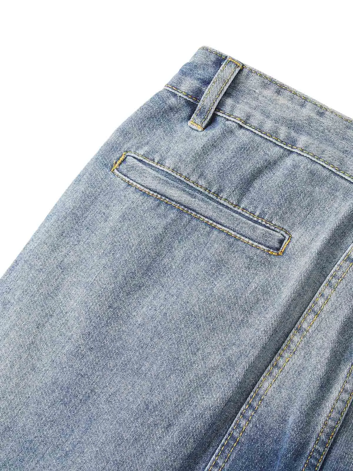 Thesupermade Homemade Large Pocket Cargo Jeans