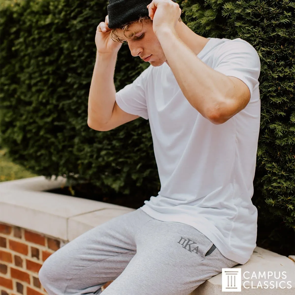 TKE Heather Grey Contrast Joggers