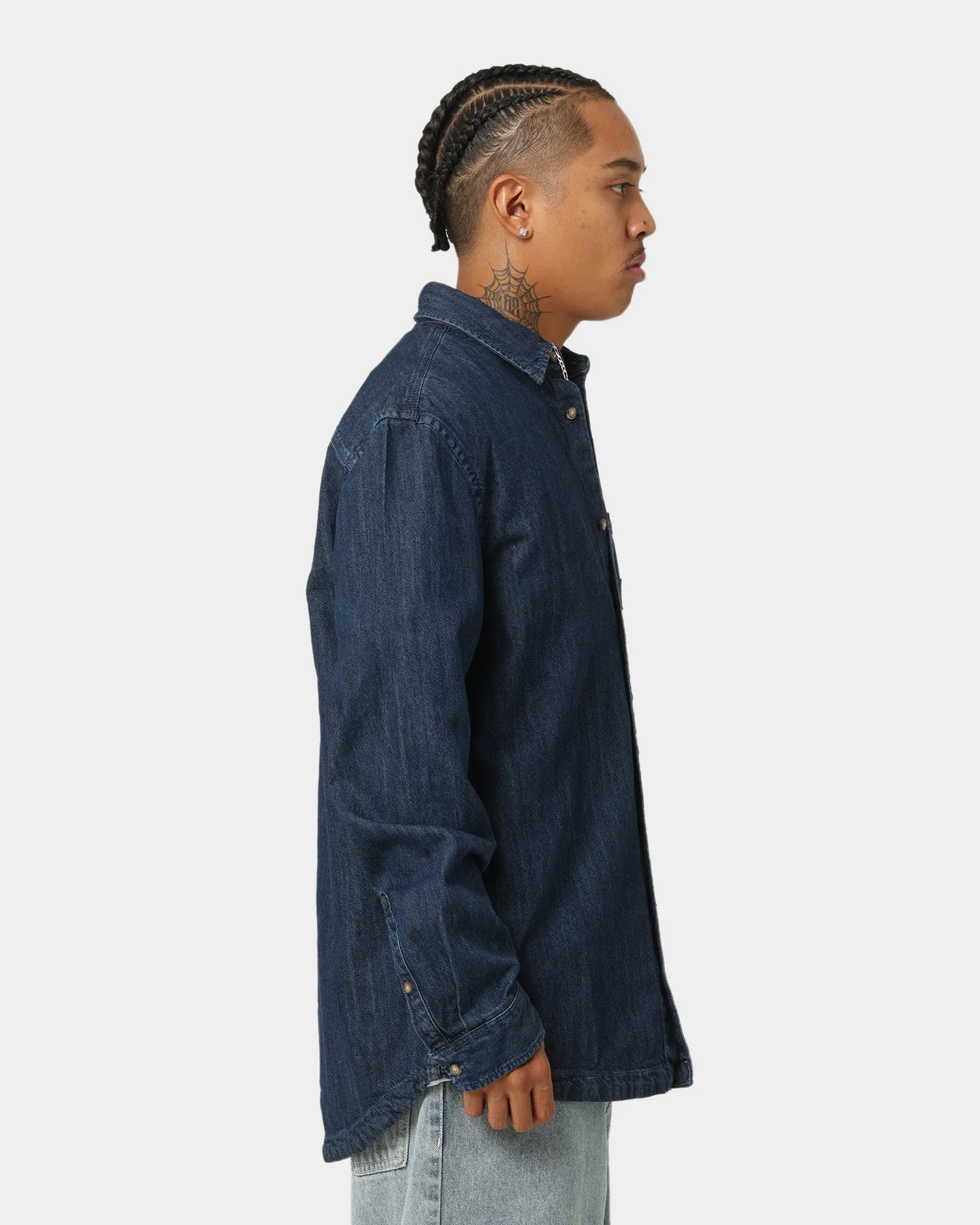 Tommy Jeans TJM Denim Badge Shirt Mid Indigo