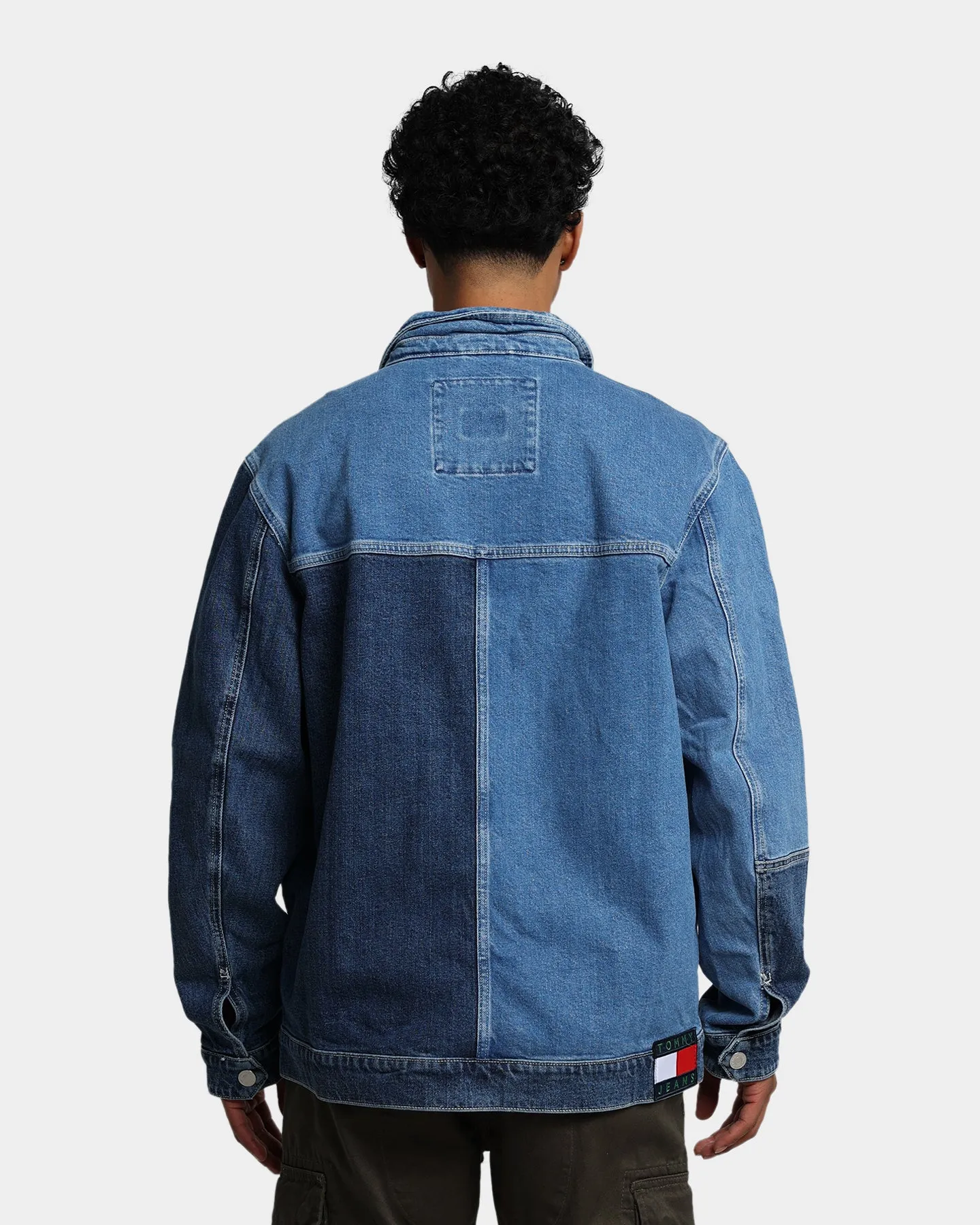 Tommy Jeans TJM Panel Zip Denim Jacket Denim Light