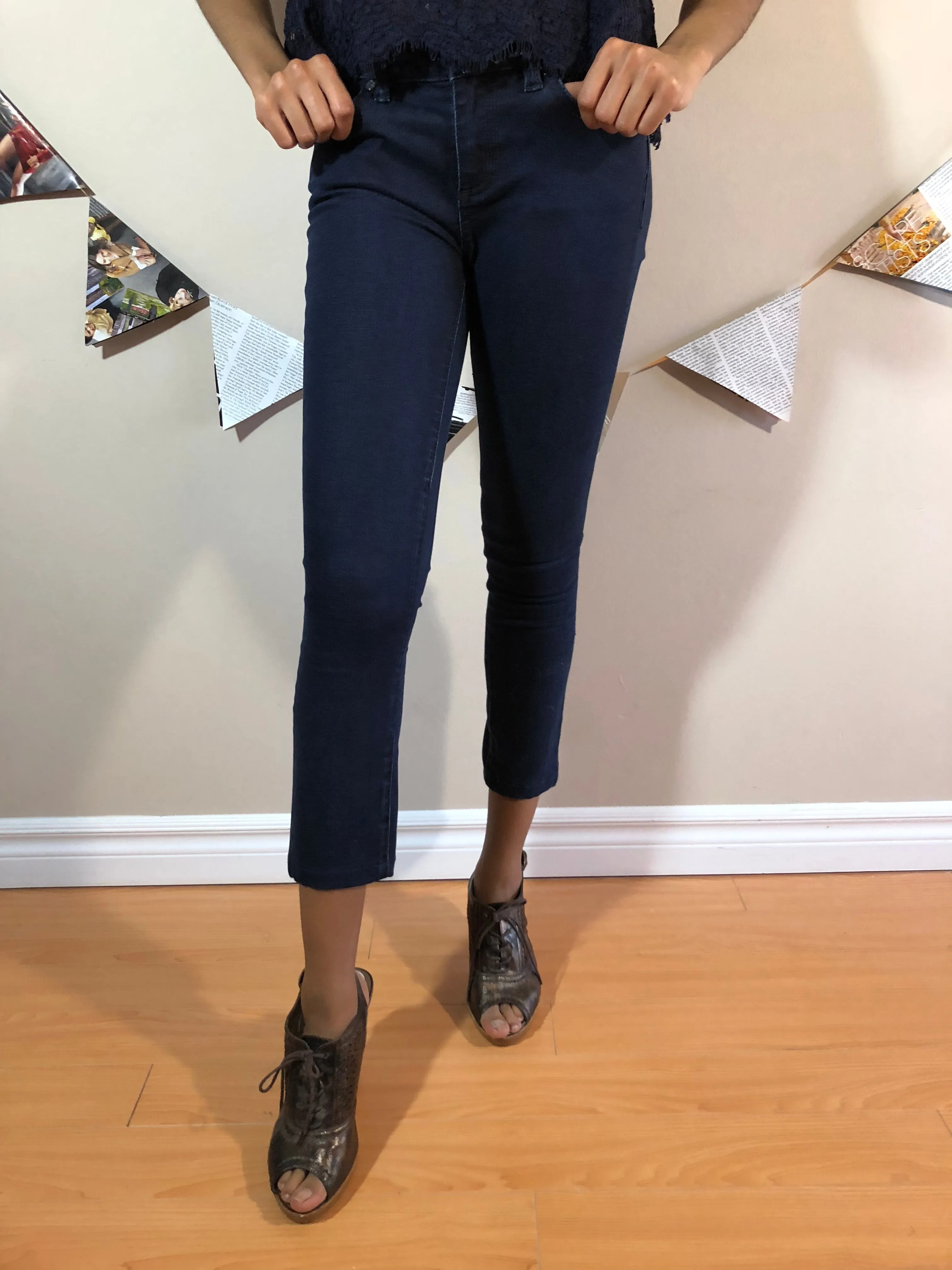 Tory Burch Mara Crop Skinny Legging Jeans - Size 25