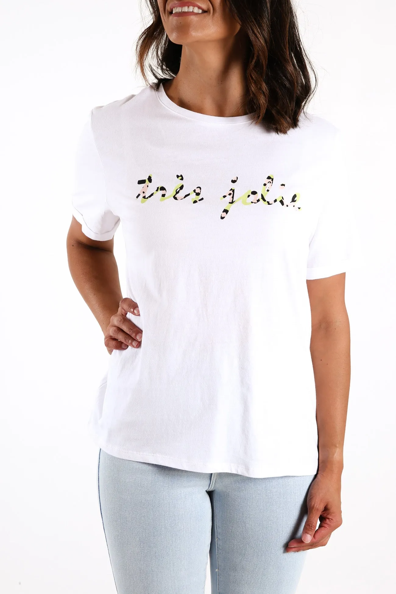 Tres Jolie Tee White