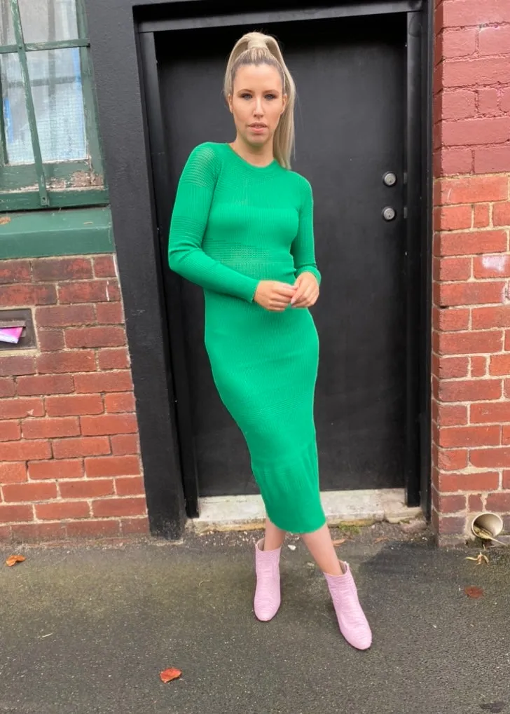 Tyler knit dress - Green