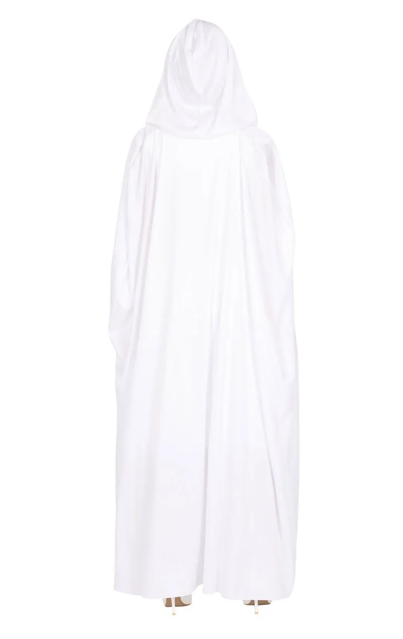 Unisex White Cape Costume