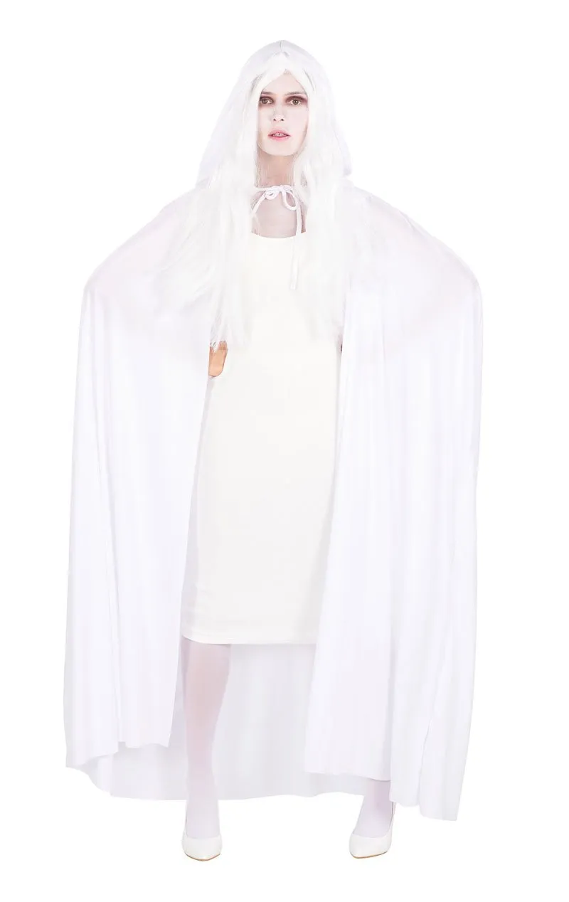 Unisex White Cape Costume